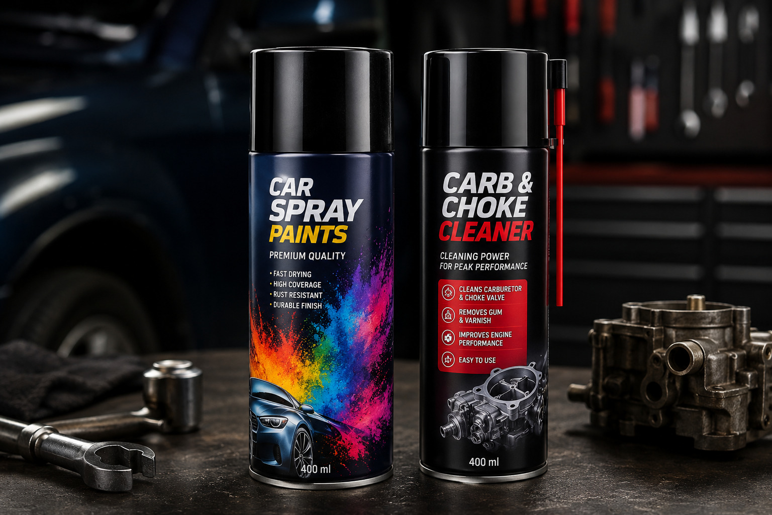 Car Spray Paints / Carb & Choke Cleaners
